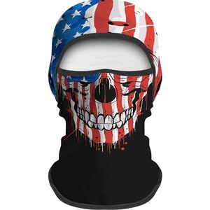 Pasamontañas con Diseño de Camuflaje Digital Azul Personalizable, Cubre Rostro Ajustable Unisex para Uso en Exteriores, Transpirable e Impermeable, Máscara de Poliéster - Product Image 3