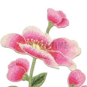 Broderie florale de qualité supérieure avec des détails de couture détaillés et des couleurs vibrantes pour une utilisation décorative, badges brodés floraux - Product Image 5