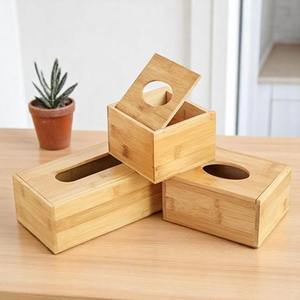 Caja de pañuelos de madera para decoración del hogar de primera calidad que realza el espacio con una textura natural elegante - Product Image 6