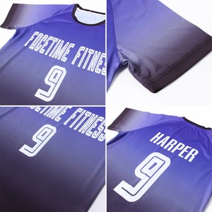 โรงงานผลิตเสื้อฟุตบอลราคาพิเศษ, ชุดฟุตบอลสั่งทำ, ผ้าโพลีเอสเตอร์ 100% ระบายเหงื่อได้ดี, ปักชื่อและหมายเลขผู้เล่น - Product Image 5