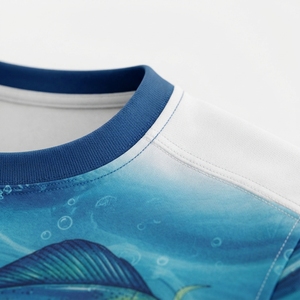 Chemises de pêche à manches longues élégantes et ajustées en polyester 100 % personnalisables, légères, OEM, à prix abordable - Product Image 5