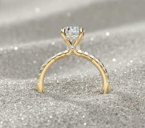 Anillo de Compromiso con Diamante Cultivado en Laboratorio, Oro de 14K, Chapado en Oro Rosa, Halo Oculto, Banda Pavé, Fabricante de Joyería Personalizada, OEM, ODM - Product Image 3