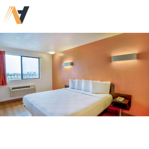 Ensemble de meubles de chambre à coucher modernes et minimalistes en bois dur Motel 6 Hotels Ngoc Hoang Anh Panneau de bois de couleur personnalisée pour hôtels hôpitaux - Product Image 4