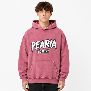 Sudadera con Capucha para Hombre, Estilo Francés, Tejido Grueso de 370g, Talla Grande, con Cordón Ajustable, Bolsillo Canguro, Estampado Personalizado, Ropa Urbana - Product Image 1