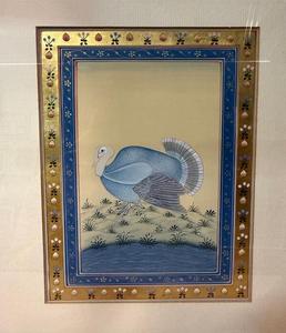 Peinture sur toile miniature faite à la main, œuvre d'art indienne traditionnelle, décor mural peint à la main pour salon, bureau, cadeau, pièce d'art - Product Image 3