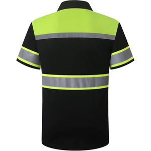 เสื้อโปโลนิรภัยแบบเรืองแสงพรีเมียมพร้อมแถบสะท้อนแสงสำหรับงานอุตสาหกรรมจากผู้ผลิต - Product Image 2