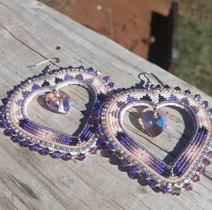 Pendientes de Aro con Cuentas de Moda para Mujer, Diseño de Borlas Hechas a Mano para Fiesta, Regalo de Compromiso - Product Image 1
