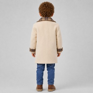 Manteau en laine pour enfants sur mesure, taille OEM, manches longues, grande taille, fait main, avec expédition et livraison - Product Image 5