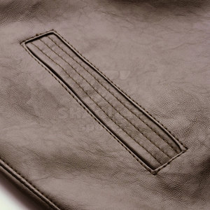 Veste en cuir élégante pour homme avec fermeture éclair et coupe ajustée, idéale pour un usage décontracté et pour la moto, veste d'hiver pour homme - Product Image 6