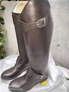 Bottes d'équitation de haute qualité en cuir véritable de première qualité pour une conduite confortable et élégante avec fermeture éclair YKK et semelle TPR - Product Image 3