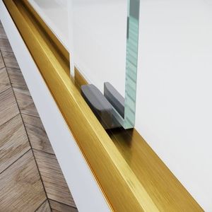 Porta Doccia in Vetro Temperato Trasparente Certificato Spesso 50-54 Pollici L X 72 Pollici Porta Doccia Scorrevole Semi-Frameless Regolabile in Altezza - Product Image 5