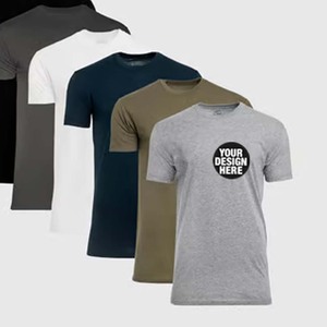 เสื้อยืดคอกลมทรงปกติ ผ้าทริบลน์ รับผลิตจำนวนมาก บรรจุภัณฑ์แบบถุงพลาสติก เสื้อเปล่าไม่มีลาย รับผลิตแบบ OEM สกรีนลาย พิมพ์ลายแบบ DTF - Product Image 2