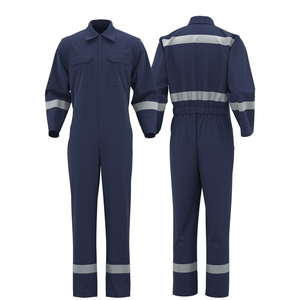 Durable Reflective <b>Overall</b> with Safety Stripes for Factory Manufacturing and Field Workers - Product Image 1
