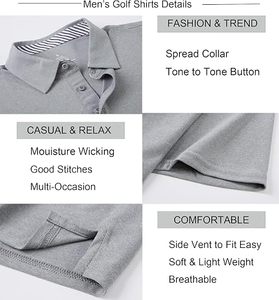Men's Dark Blue Short Sleeve for Shirt Solid Casual Button Design Pocket Knitted Breathable Regular Fit 220 Grams Front Logo - Product Image 4