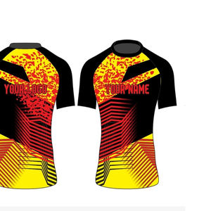 Rashguard Sublimado Personalizado de Alta Calidad para MMA y BJJ, Unisex, Manga Corta, Secado Rápido, Transpirable, Ropa de Artes Marciales OEM, Superventas - Product Image 4