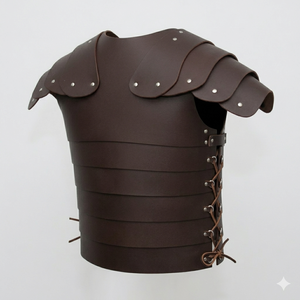 ชุดเกราะหนังนักรบอัศวินยุคกลางแบบคลาสสิก ปรับขนาดได้ พร้อมหัวเข็มขัด - Product Image 2