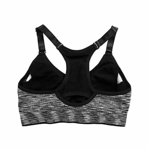 Women's Red Marble Print Racerback Sports <b>Bra</b> Medium Support <b>Stretch</b> Fit Workout Top - Product Image 2