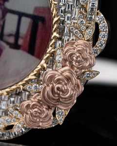 จี้รูปถ่ายโมอิสซาไนต์เงินแท้ 925 ชุบทองคำขาว ดีไซน์ฮิปฮอปสำหรับผู้หญิง พร้อมเอฟเฟกต์ไอซ์ - Product Image 2