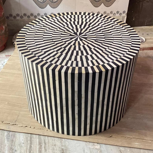 Table basse en os incrusté de forme personnalisée, design Art Déco, Perfect Enterprises PE-BT-0023 - Product Image 1