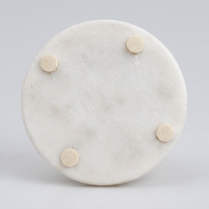 Sous-verres ronds faits à la main avec incrustation de nacre, lot de 6, design moderne et coloré, avec support de rangement, diamètre 10 cm, REHMAN CRAFT - Product Image 4