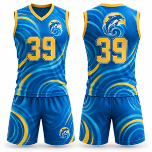 Conjunto de Uniforme de Baloncesto Atlético: Camiseta y Pantalones Cortos de Fácil Cuidado con Paneles Laterales de Contraste, Ideal para Torneos, Juegos Escolares, Ligero - Product Image 2