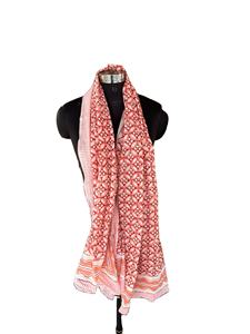 Couleur rouge imprimé géométrique fait à la main bloc imprimé pas cher prix taux fait à la main bloc imprimé pas cher prix taux sarongs paréos - Product Image 6