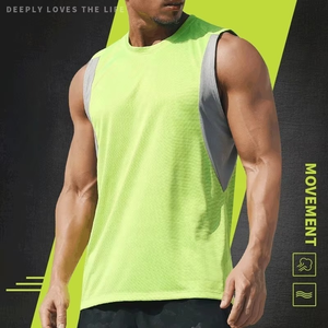 Men Tank Top Quick Dry Sport Solid Color Sleeveless Thin <b>Running</b> Workout Vests High Quality Fitness Gym <b>Singlets</b> - Product Image 5