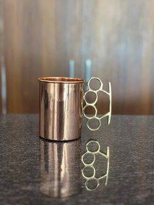 Hand Crafted Pure <b>Copper</b> Moscow Mule Mugs, Brass Handle, Personalized Cocktail <b>Cups</b>, Bulk Drinkware - Product Image 3