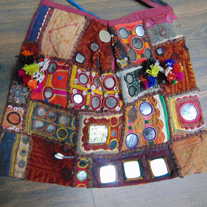 Bolso Bandolera Étnico Tribal Banjara Bordado a Mano Estilo Vintage para Mujer, Bolso Cruzado Bohemio Gitano para Festival - Product Image 6