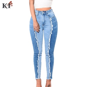 KEVEN IMPEX Jeans de Mezclilla para Mujer, Corte Regular, Tallas Grandes, Largos, Elásticos, Transpirables, Ecológicos, Cintura Media, Pierna Recta - Product Image 3