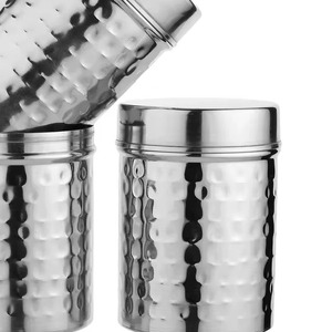 En Oferta: Juego de 6 Frascos para Especias de Acero Inoxidable con Tapas Herméticas, Recipientes Metálicos para Almacenamiento de Hierbas y Especias en la Cocina - Product Image 5