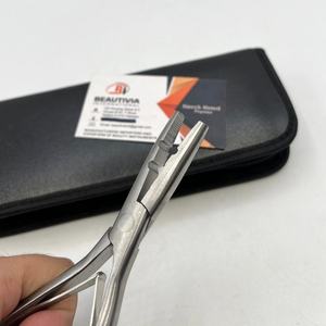 Pince à extensions de cheveux en acier inoxydable à 1 trou incurvée, pince multifonctionnelle pour extensions de cheveux humains, trou de 3 mm - Product Image 6