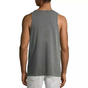 Débardeur sportif pour homme à col rond sans manches - 100% coton écologique léger à séchage rapide pour la salle de sport, la remise en forme et la musculation - Product Image 2