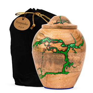 Eco Friendly Wooden Memorial Urn for Human Ashes Luxury Handmade Wooden Urn for Ashes by AYAANS - Product Image 2