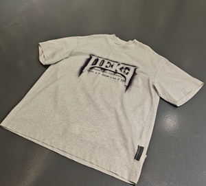 Manufacturer Men Oversized Boxy T-shirt Distressed Embroidery Patches Logo DTG Printing <b>Spray</b> Dirty Color Streetwear Unisex - Product Image 4