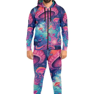 Survêtement d'hiver léger pour homme, sublimation, grande taille, couleur unie, écologique, séchage rapide, tissu doux, coupe confortable, unique - Product Image 1