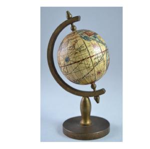 Globe terrestre en métal personnalisable au design Art Déco moderne et élégant, avec carte détaillée, pour la décoration intérieure de bureau ou de salle d'étude - Product Image 6