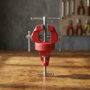 El mejor tornillo de banco de base giratoria tipo deslizante de hierro fundido para industrias de mandíbula de precisión, tornillo manual cromado para bebés - Product Image 4