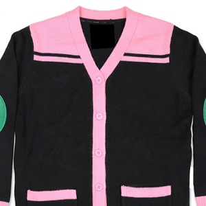 Cárdigan de Punto Unisex para Mujer, Cuello en V, Manga Larga, Cierre de Botones, Bordado, Estilo Vintage, 100% Algodón, Informal de Invierno - Product Image 4
