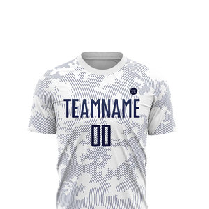 ชุดฟุตบอลชายดีไซน์ยอดเยี่ยม เสื้อเจอร์ซีย์น้ำหนักเบา ระบายอากาศได้ดี พร้อมกางเกงขาสั้น สำหรับฝึกซ้อมและแข่งขัน ชุดกีฬาสำหรับทีม - Product Image 4