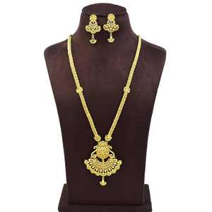 Juego de Joyería Larga de Novia al Estilo Dubái, Oro de 14K, 18K y 24K, Joyería de Moda, Diseño Turco Tradicional, Venta al Por Mayor - Product Image 1