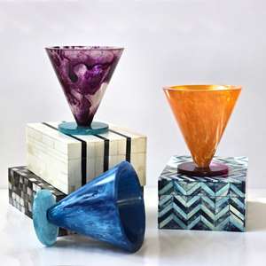 Vase à fleurs bohème de luxe en résine pour décoration d'intérieur 2026, idéal pour la table, au meilleur prix depuis l'Inde - Product Image 5