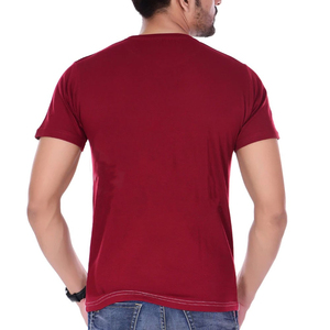 T-shirt à manches courtes en tricot pour homme, col rond, coupe classique, style décontracté, blanc, rouge, gris, polyester/coton, anti-boulochage - Product Image 5