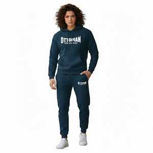 Conjunto de Sudadera con Capucha Transpirable de Alta Calidad para Hombre, Diseño Sólido Multicolor, Ropa Deportiva para Gimnasio, Entrenamientos de Invierno, Personalizable - Product Image 1