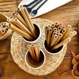 Pailles à boire réutilisables en bambou écologiques de qualité supérieure pour limonades, smoothies, fêtes et cocktails - Product Image 1