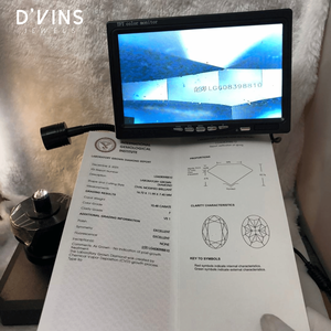 D'vins Jewels Bijoux Personnalisés Diamant de laboratoire CVD ovale taille F VS1 10,48 carats Fancy Light - Product Image 3