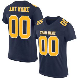 Camiseta de Fútbol Americano para Hombre al por Mayor, Diseño Vintage con Manga Corta, Camiseta Personalizada con Estampado para Equipo de Fútbol, 100% Poliéster - Product Image 1