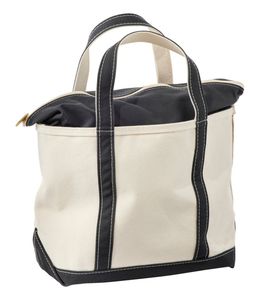 <b>Canvas</b> <b>Tote</b> Bag Solid Color Shoulder Closure Water Resistant England Style Navy White All Seasons Shopping Travel Bag - Product Image 3