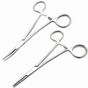 High Quality Hemostat Kelly Surgical Forceps Tool Hemostat Locking Clamps Forceps Curved/Straight Tip By Dentavex - Product Image 5