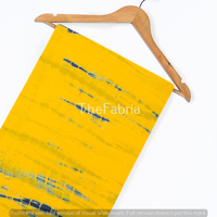 Vielseitiger gelber Tie-Dye-Baumwoll stoff, bedruckt für Kostüme Kleider Anzüge Hemden Vorhänge Sofas Kissen Auto abdeckungen Jungen Mädchen